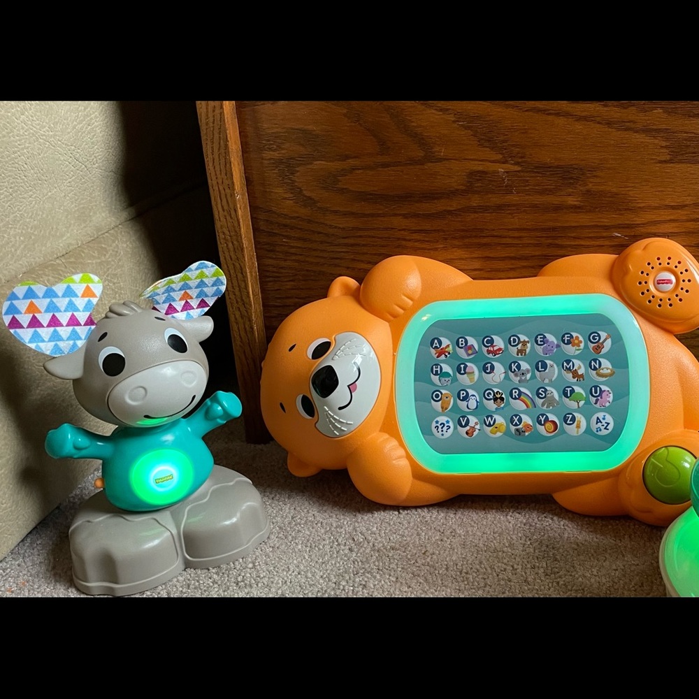 Two of the Linkimal toys